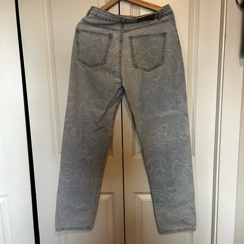 CottonOn denim swirly design pants - Picture 2 of 3